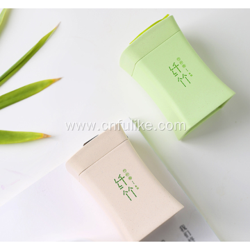 High Quality Bamboo Fiber Plastic Toothpick Bottle